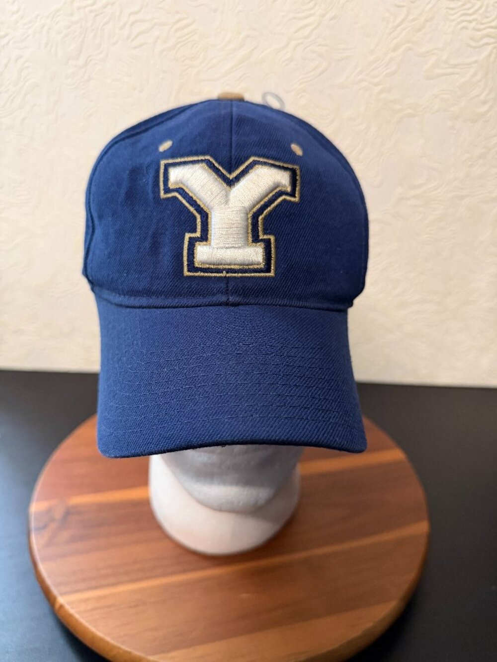 BYU Brigham Young Cougars Zephyr Fitted Cap Hat Sz 7 1/4 Blue Embroidered